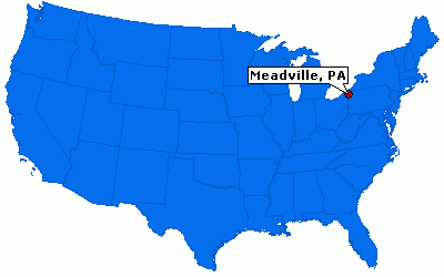 Meadville Pennsylvania USA - Sharon Stone birthplace